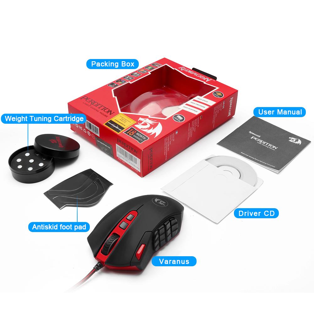USB Ergonomic Laser Gaming Mouse (16400DPI)