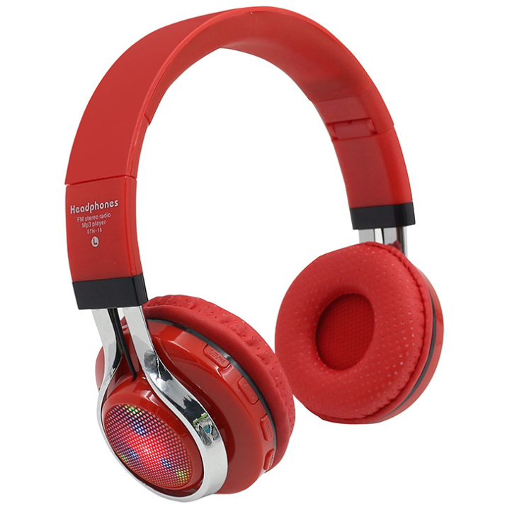 Glowing Wireless Bluetooth Stereo Heavy Bass Earbuds Headset