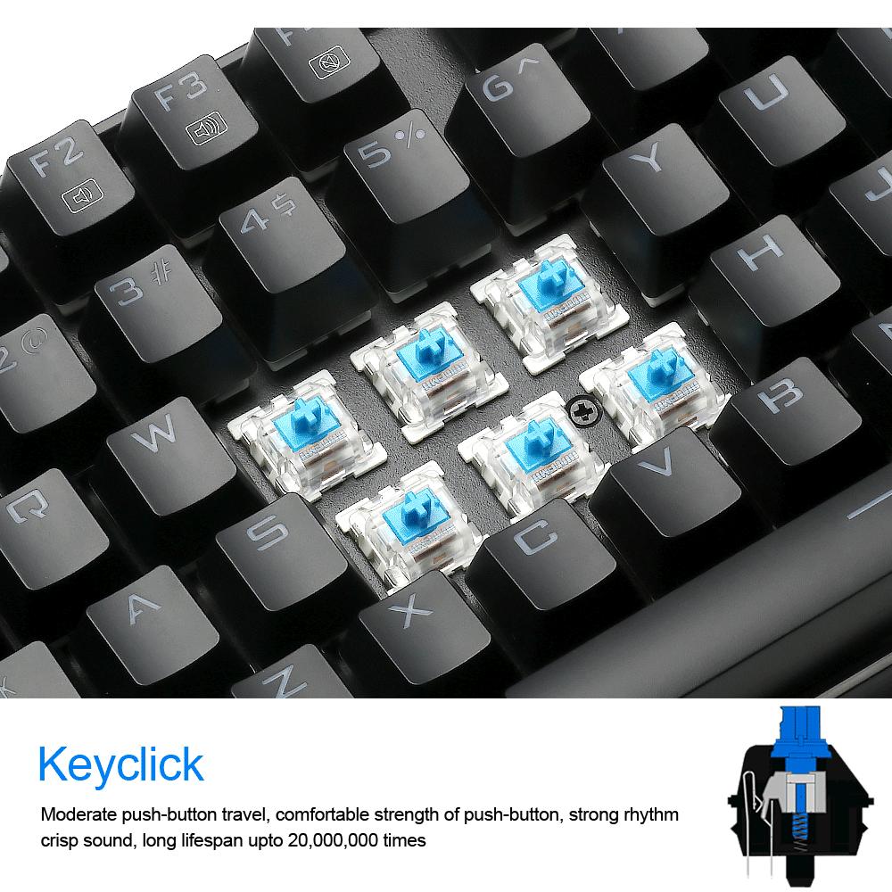 USB Mechanical Gaming Anti-Ghosting Keyboard