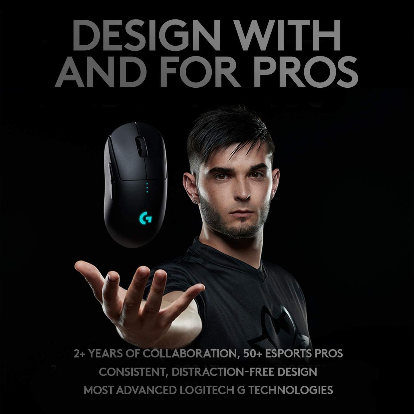 Logitech G Pro Hero LIGHTSYNC RGB Lightspeed Wireless Gaming Mouse