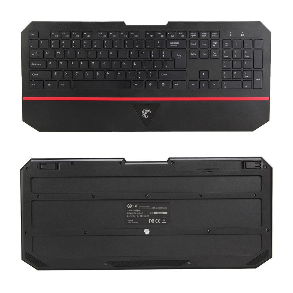Ergonomic 2.4GHz Ultra-thin Wireless Keyboard & Mouse Combo