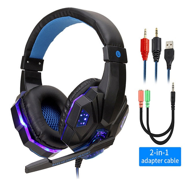 LED Light Gaming Headset