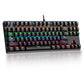 Gaming Mechanical Keyboard Game Anti-ghosting  RGB Mix Backlit Blue Switch 87key teclado mecanico For Game Laptop PC